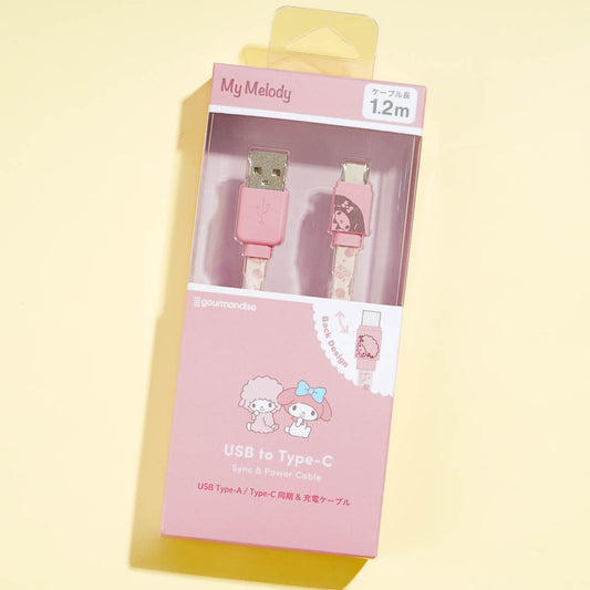 My Melody & My Sweet Piano USB To Type-C Flat Cable
