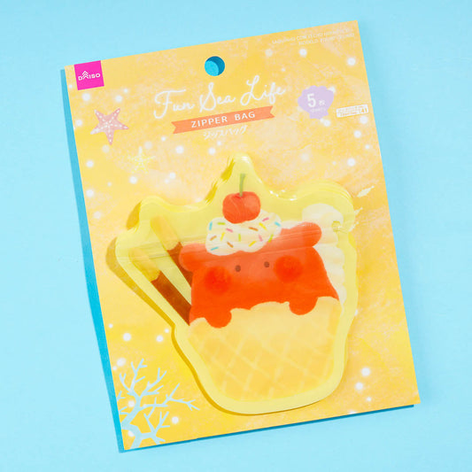 Fun Sea Life Ice Cream Zip Bag Set