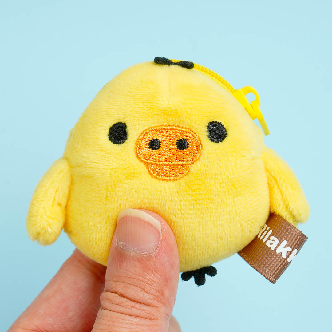 Rilakkuma Coin Case Plushie Charm - Kiiroitori / Mini