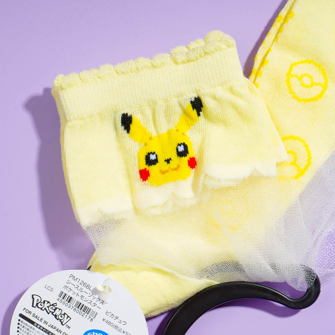 Pokemon See-Through Socks - Pikachu