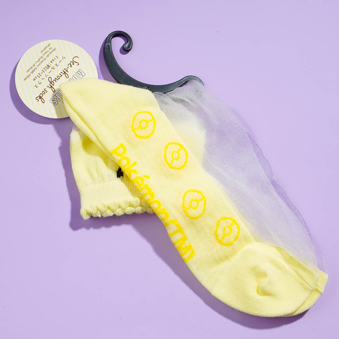 Pokemon See-Through Socks - Pikachu