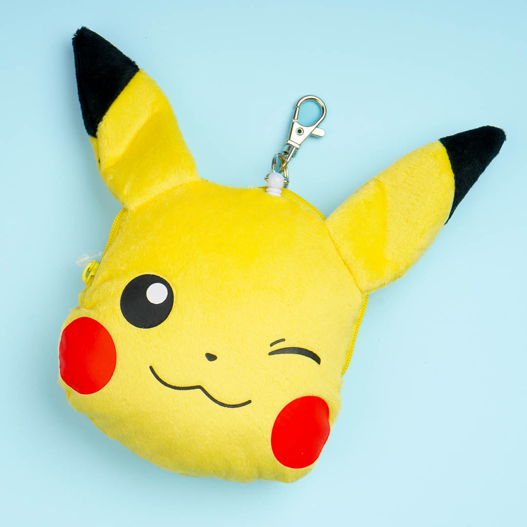 Pokemon Fluffy Face Pass Case - Pikachu