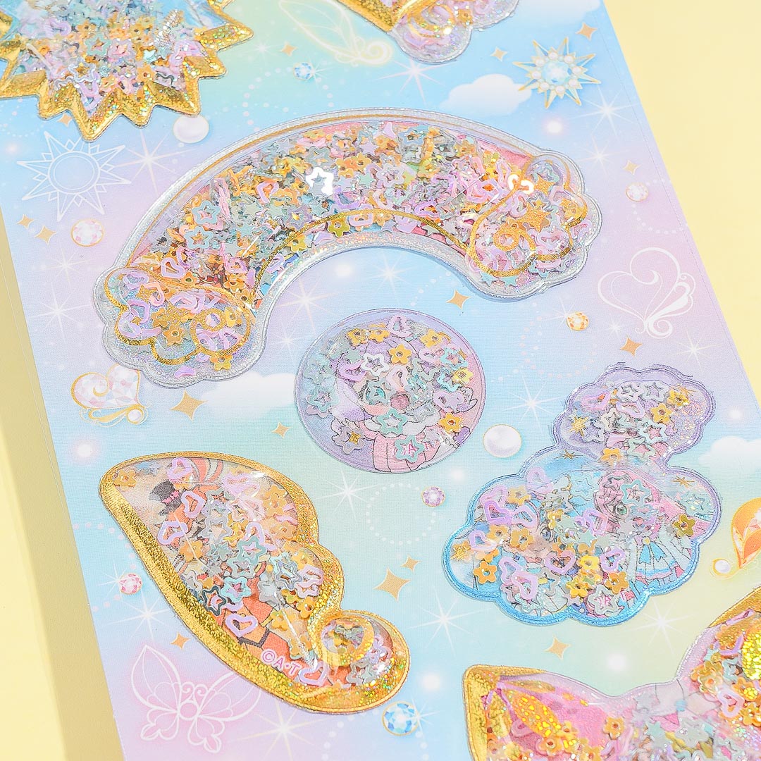 Soaring Sky! Pretty Cure Glittery Water Stickers
