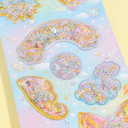 Soaring Sky! Pretty Cure Glittery Water Stickers