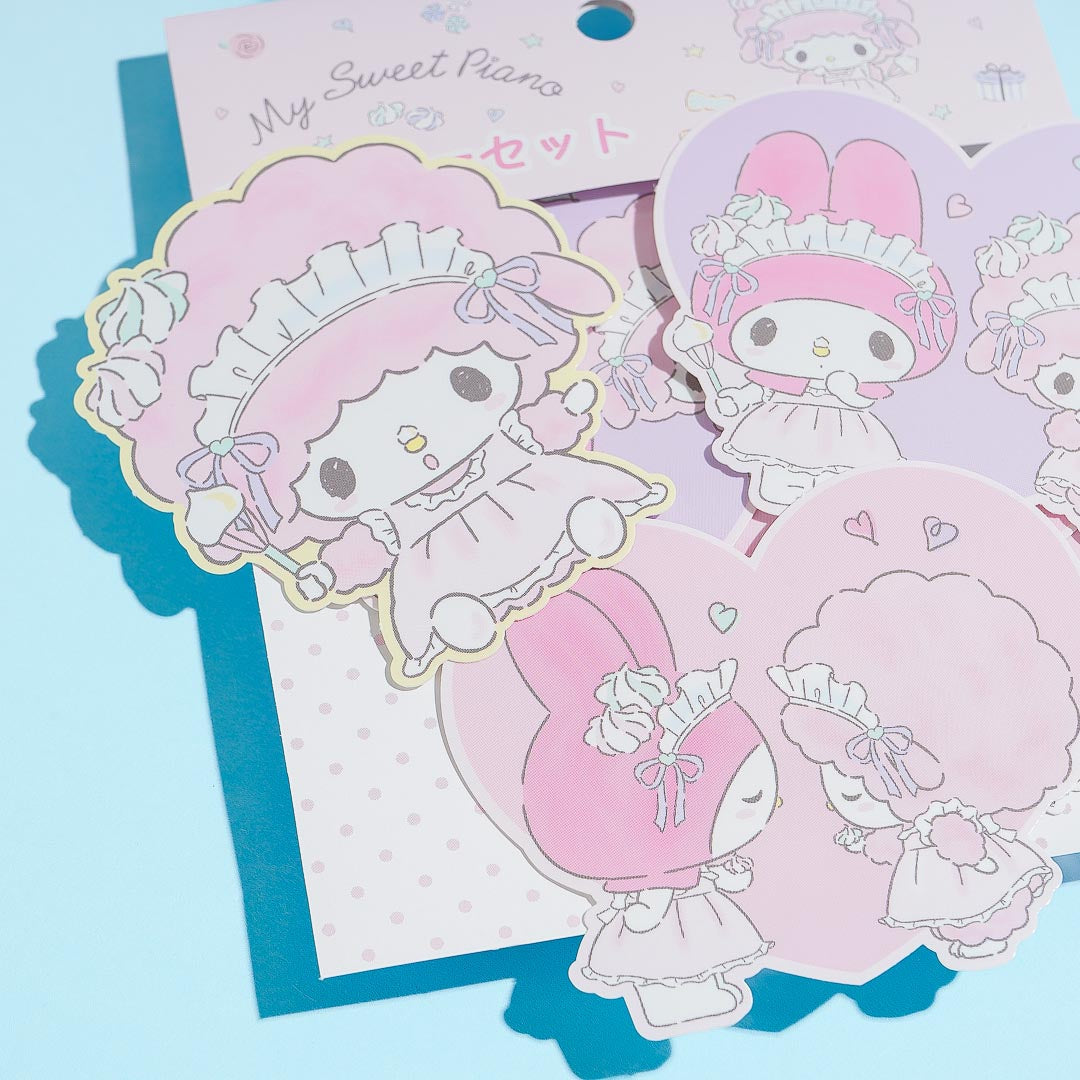 My Sweet Piano & My Melody Meringue Party Sticker Set