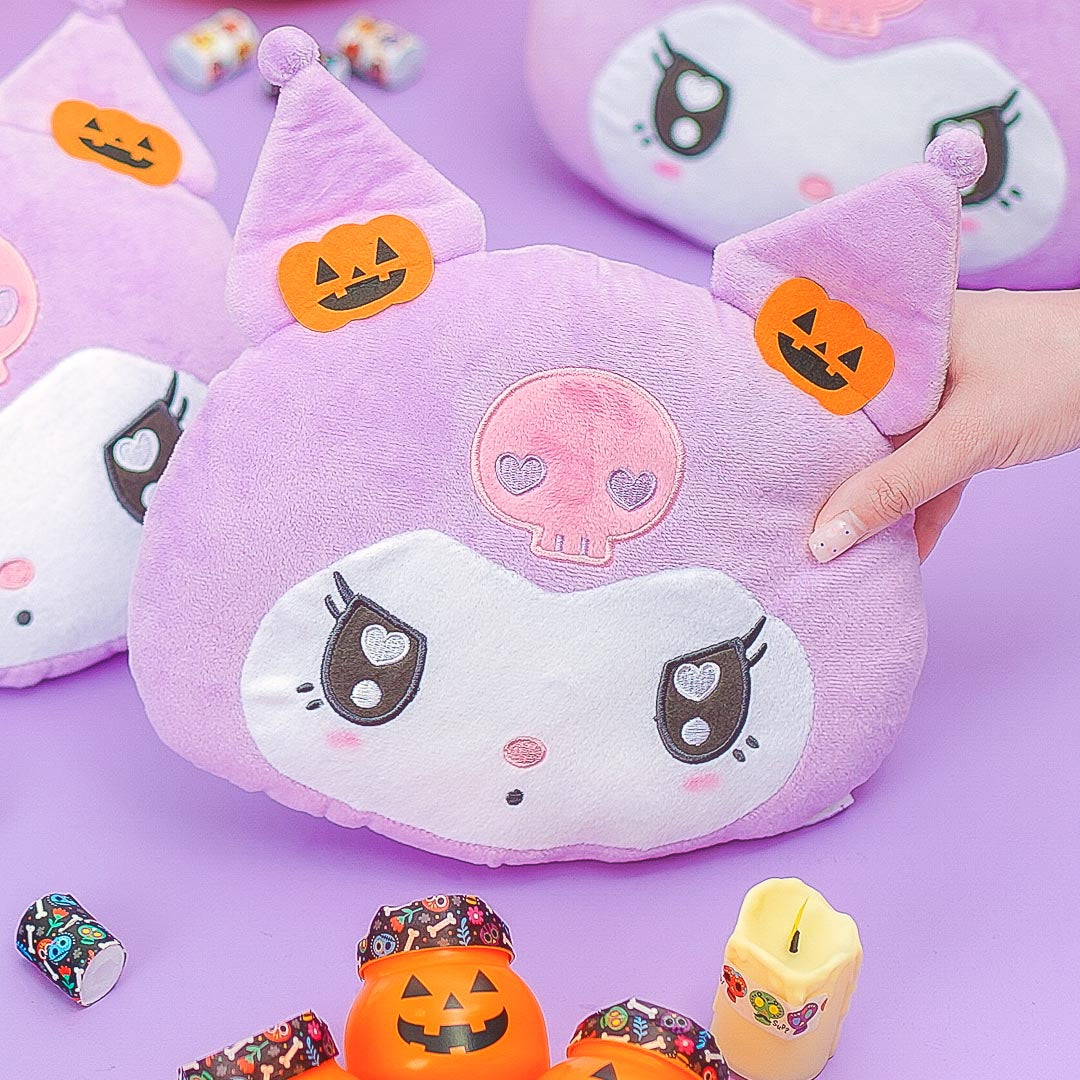 Kuromi Halloween Jack-O-Lantern Plushie - Medium
