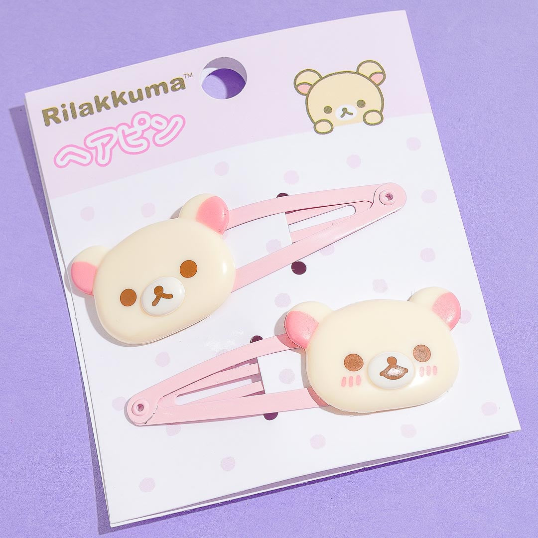 Korilakkuma Expressions Hair Clip Set
