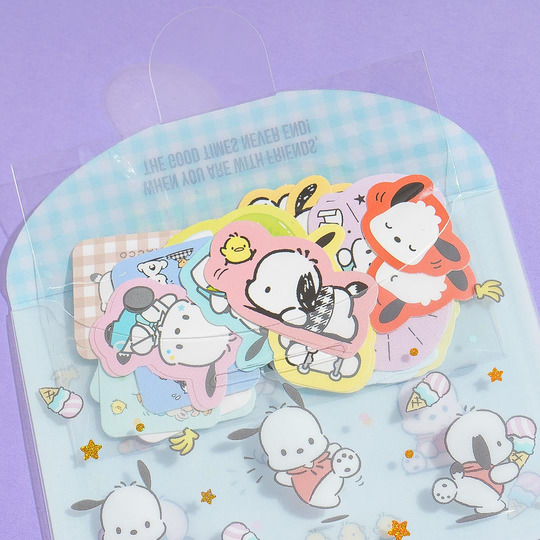 Pochacco Playful Sticker Set With Case