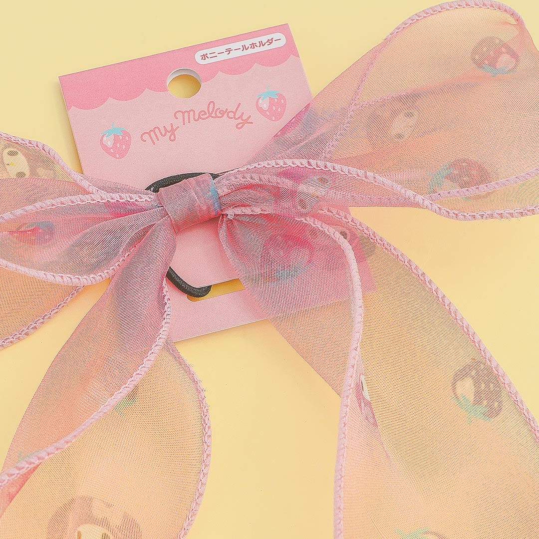 My Melody Sheer Ribbon Hair Tie