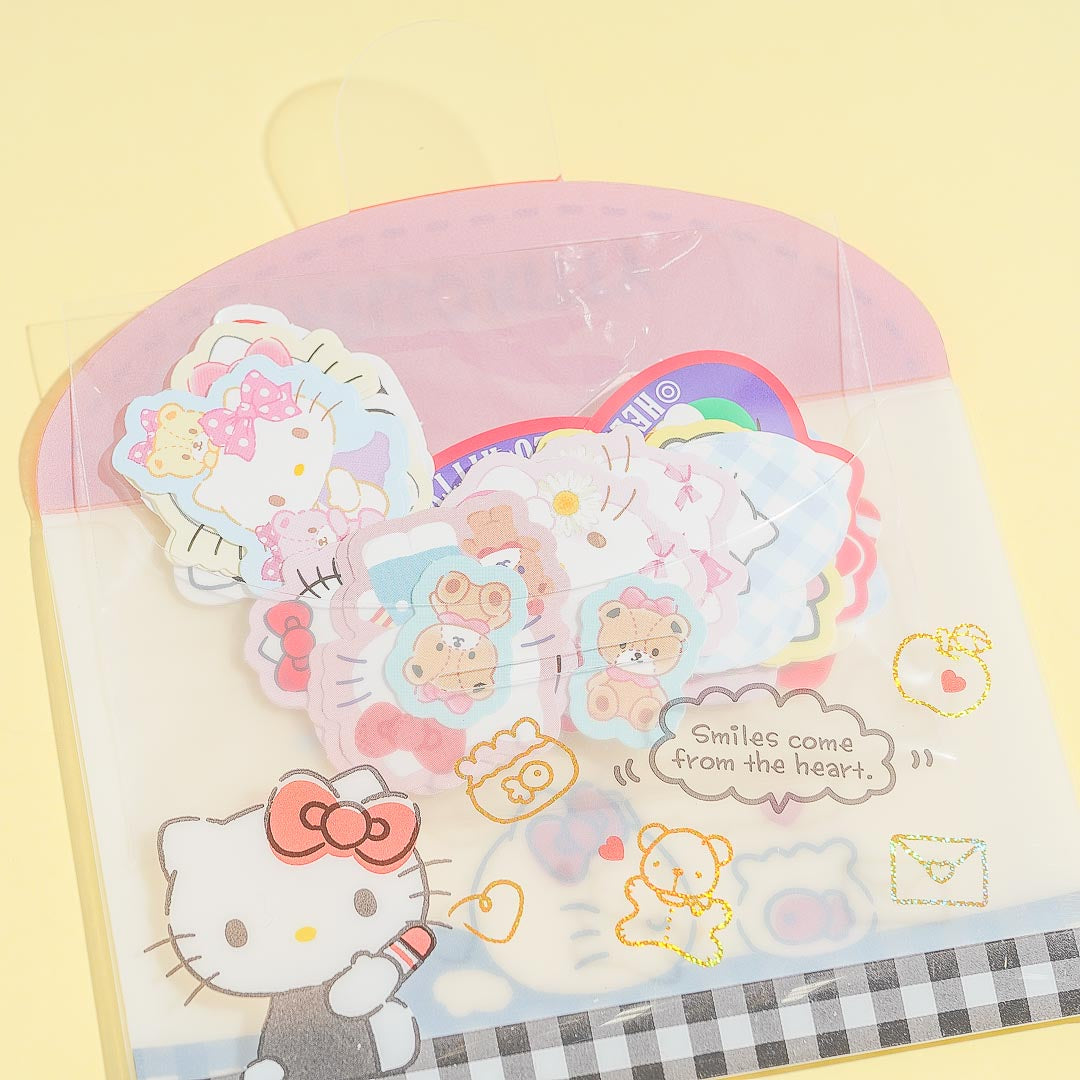 Hello Kitty Playful Sticker Set With Case