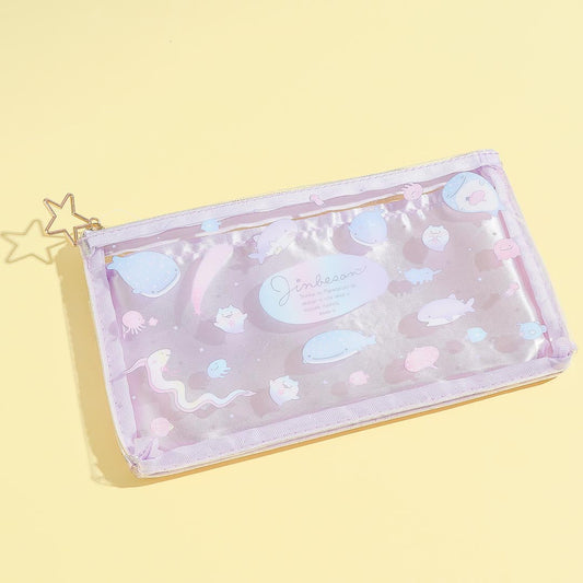 Jinbesan Deep Sea Glitter Pouch