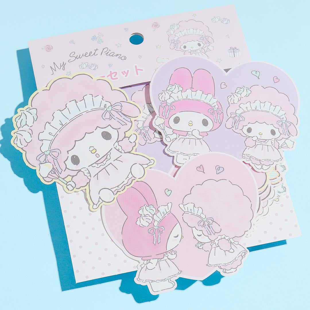 My Sweet Piano & My Melody Meringue Party Sticker Set