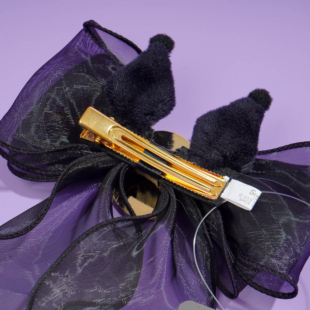 Kuromi Sheer Ribbon Hair Clip