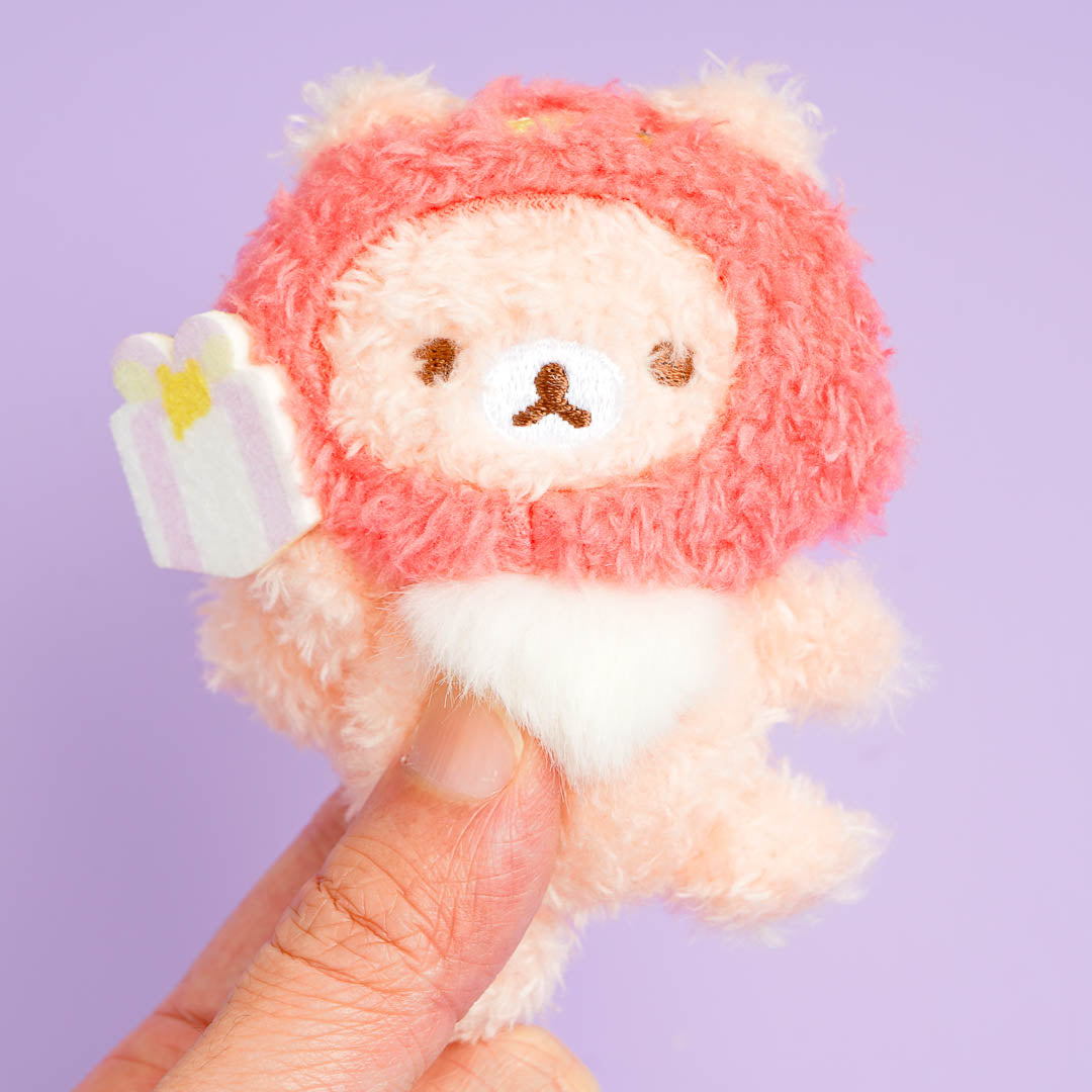 Rilakkuma Niko Niko Badge Plushie - Sakura no Korisu / Mini