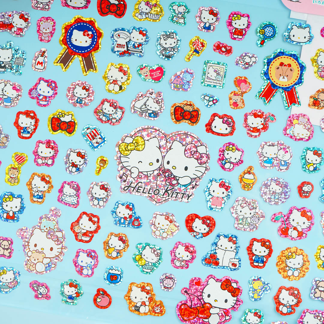 Hello Kitty & Mimmy Glitter Stickers