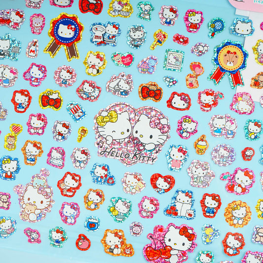 Hello Kitty & Mimmy Glitter Stickers