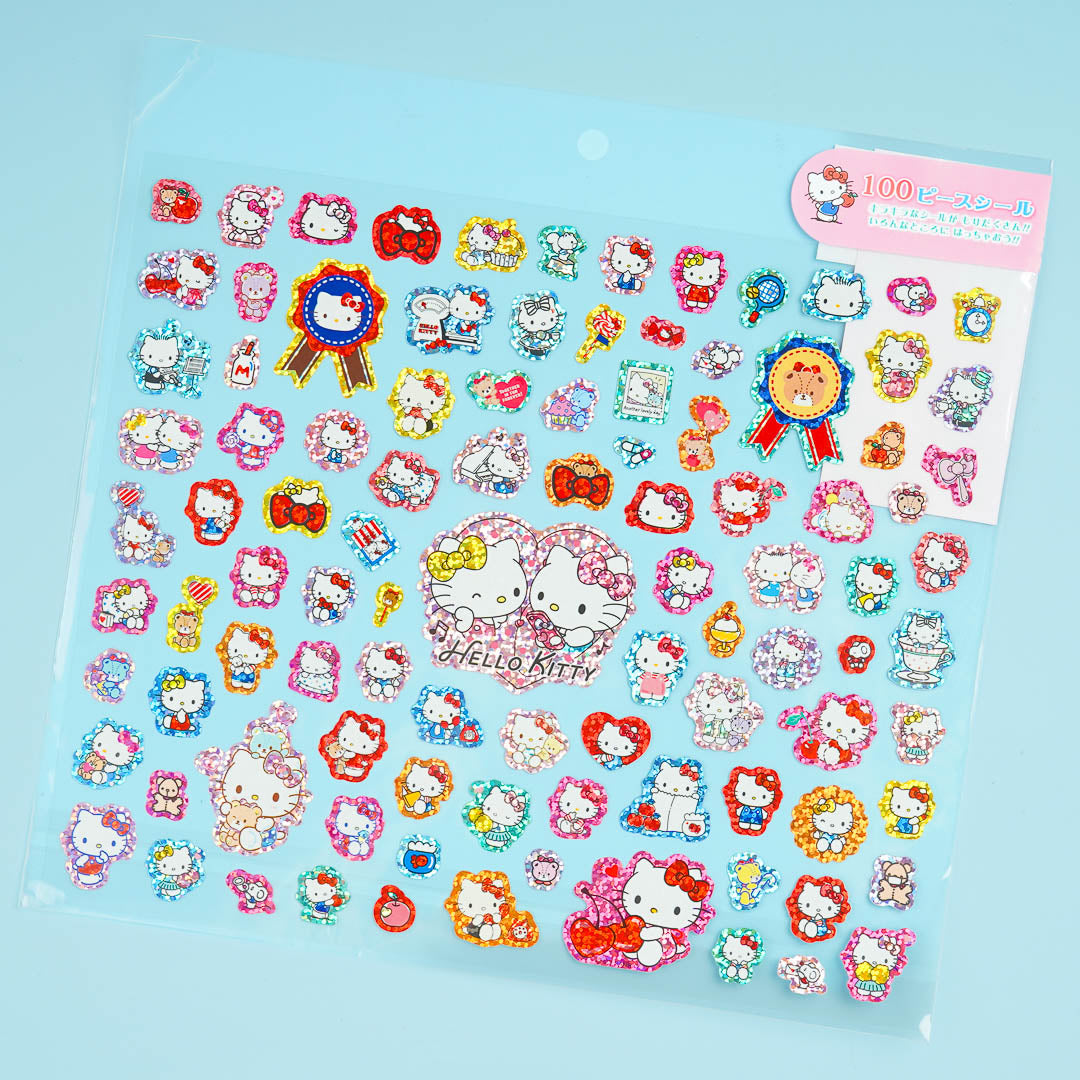 Hello Kitty & Mimmy Glitter Stickers