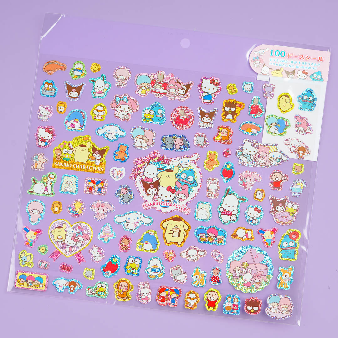 Sanrio Characters Glittery Stickers