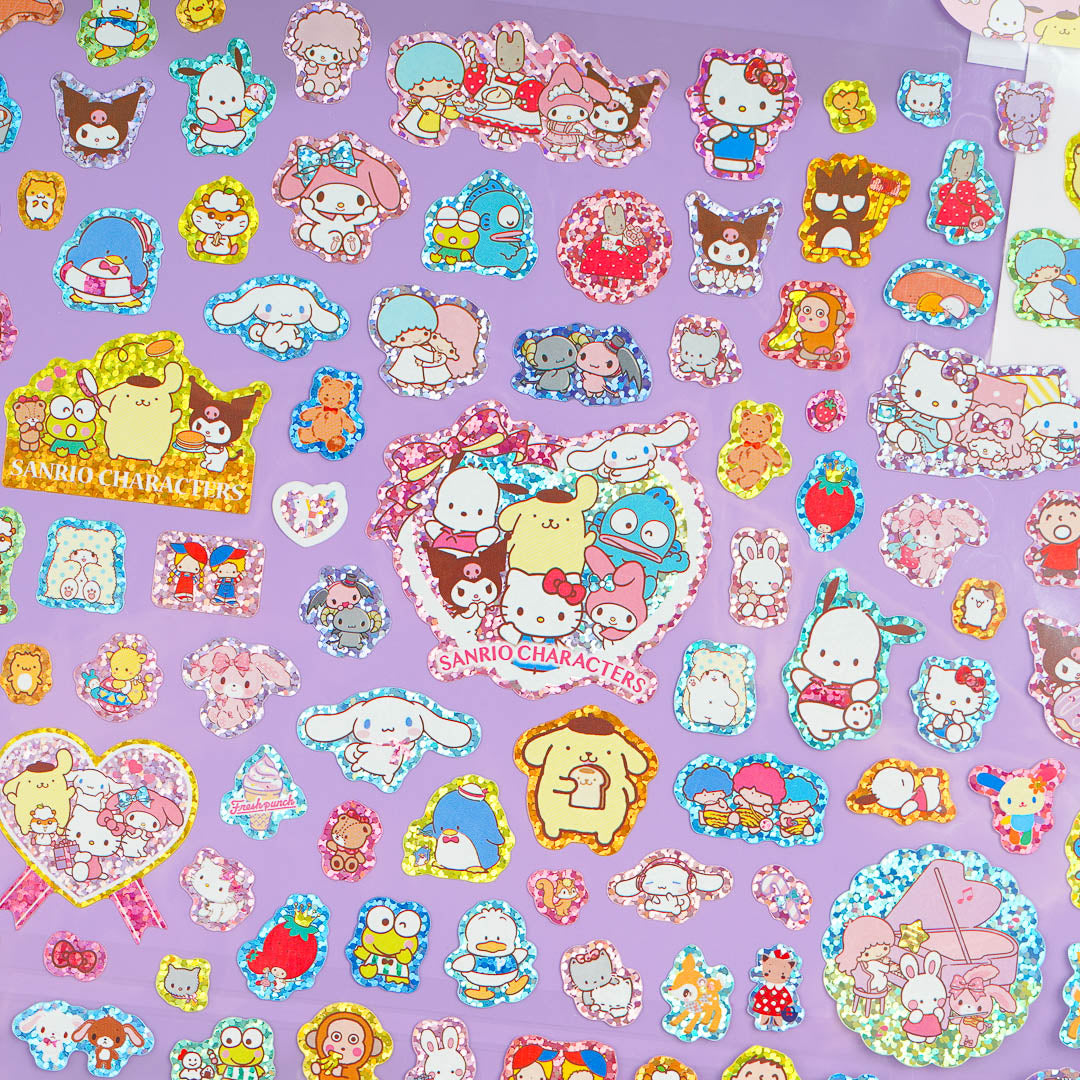 Sanrio Characters Glittery Stickers