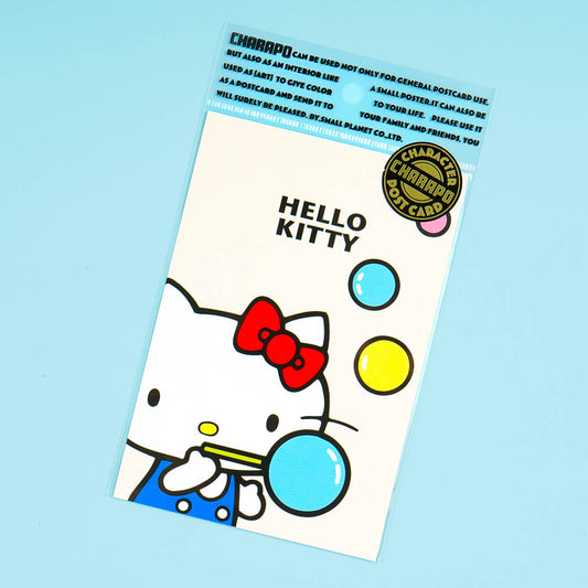 Hello Kitty Bubbles Postcard