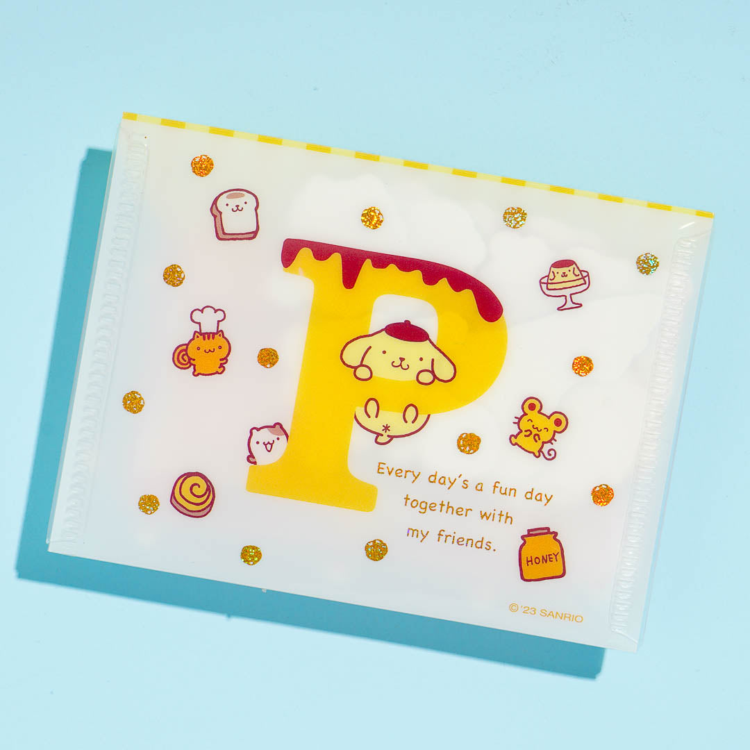 Pompompurin Cafe Sticker Set With Case