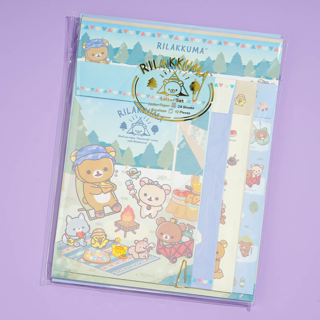 Rilakkuma Komorebi Camp Letter Set
