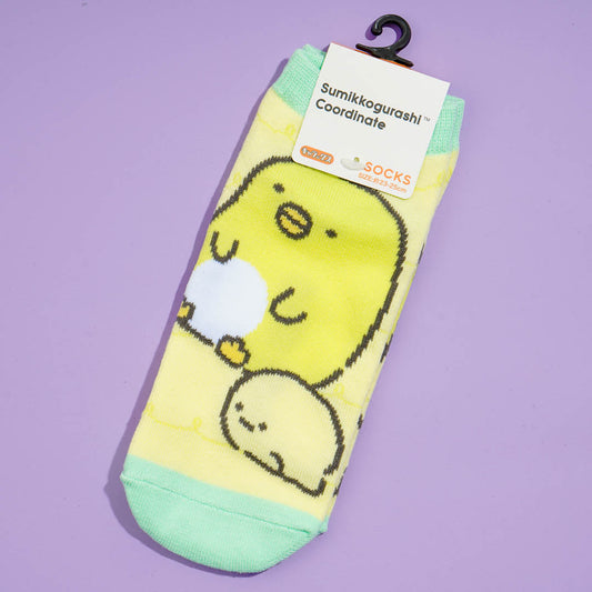 Sumikko Gurashi Sneaker Socks - Penguin? & Tapioca