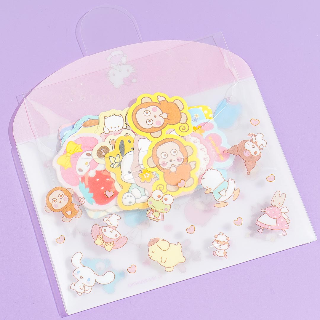 Sanrio Characters Sticker Set With Case