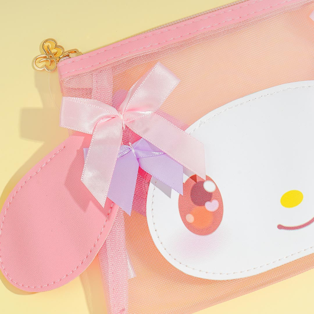 My Melody Ribbon Ears Mesh Pouch