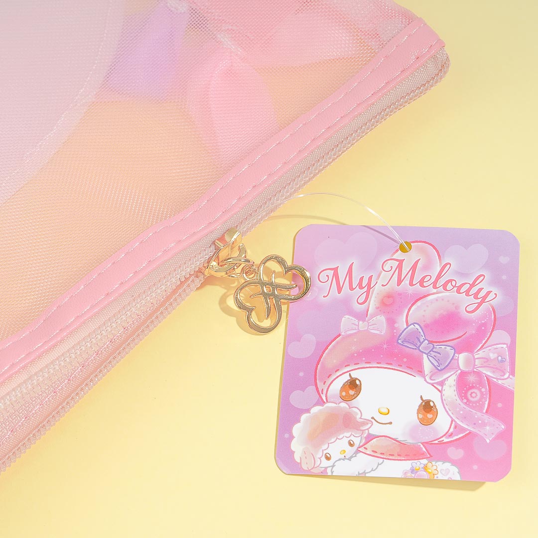 My Melody Ribbon Ears Mesh Pouch