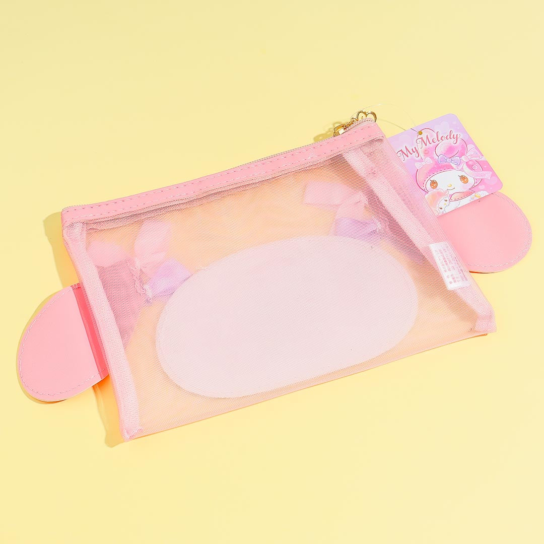 My Melody Ribbon Ears Mesh Pouch