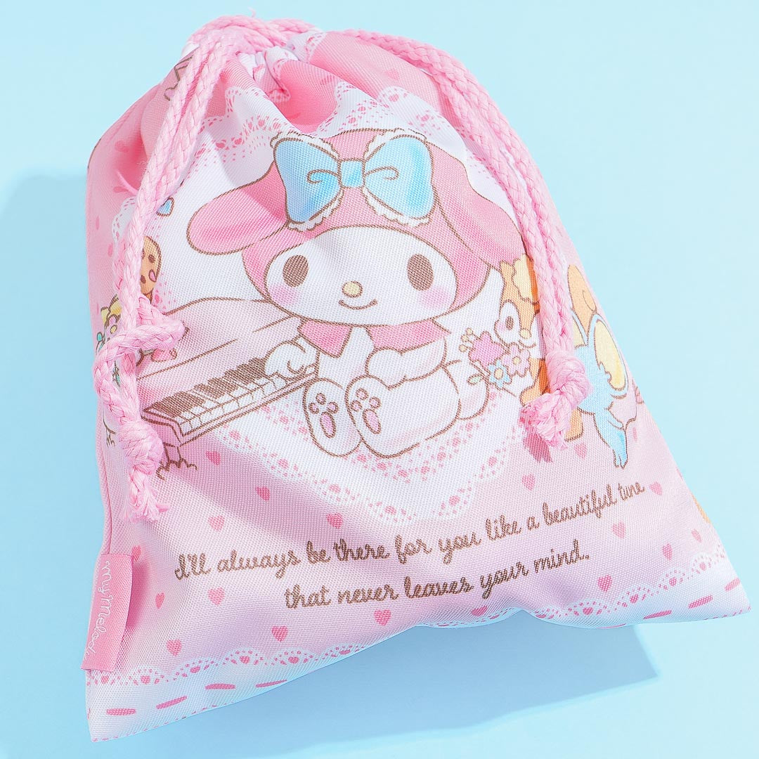 My Melody Music Drawstring Pouch