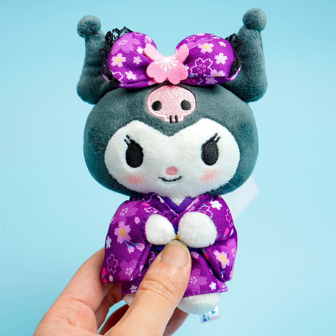 Kuromi Sakura Kimono Plush Charm - Medium