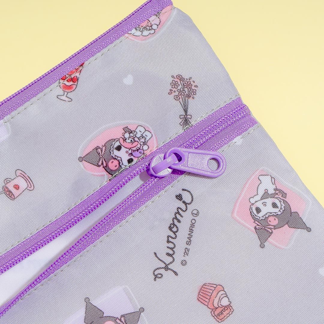 Kuromi Girly Double Zipper Pouch