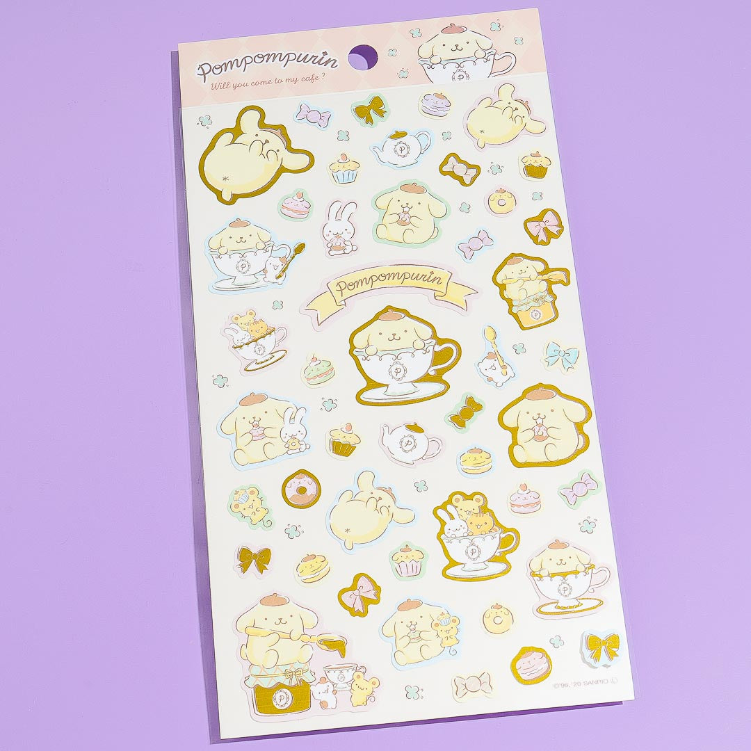 Pompompurin Tea Party Stickers