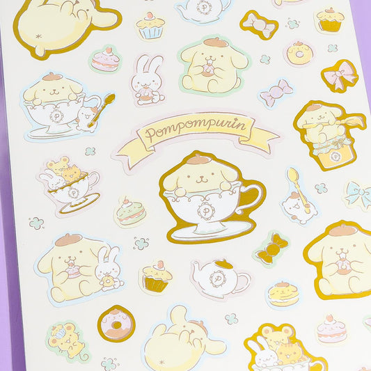 Pompompurin Tea Party Stickers