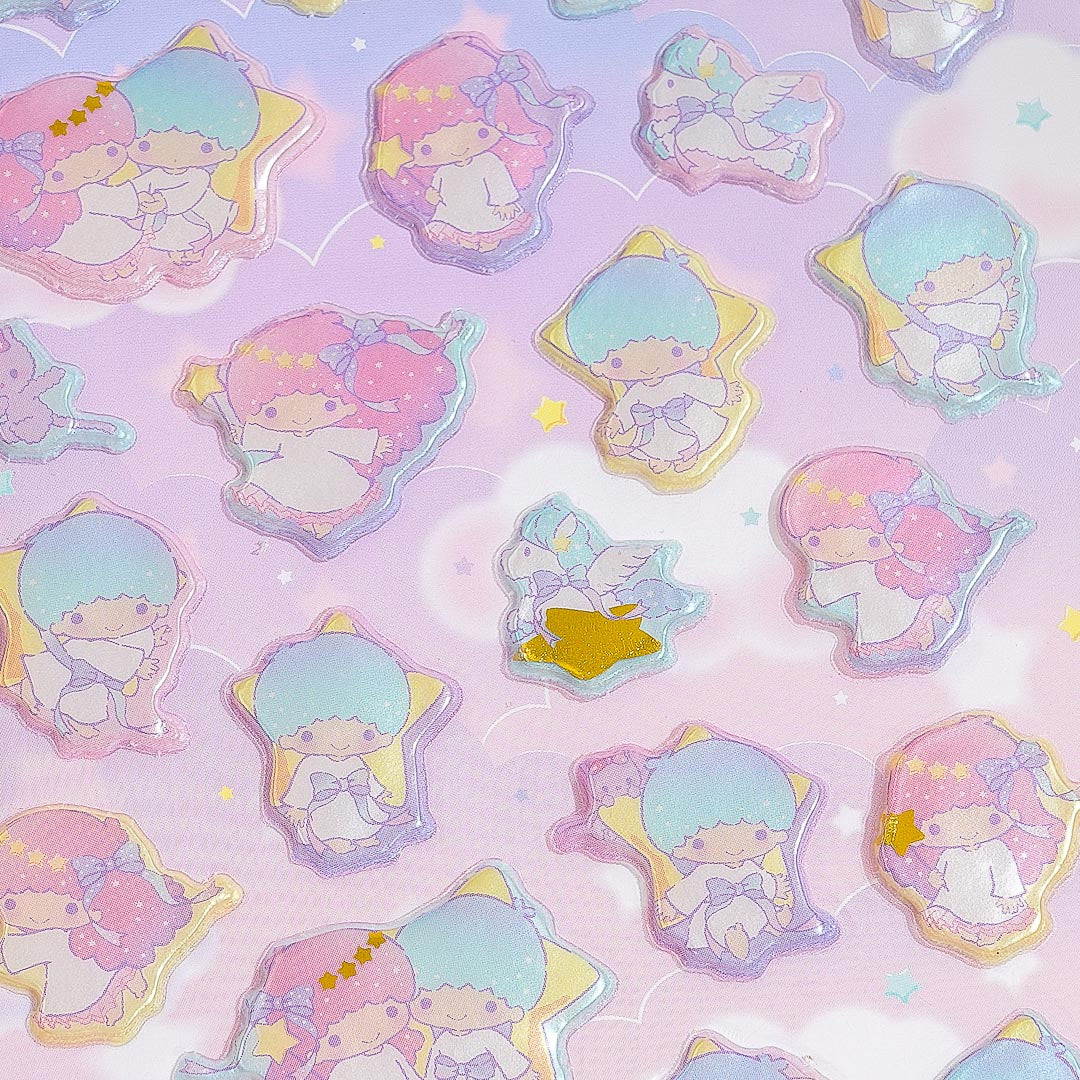 Little Twin Stars Play Time Puffy Stickers