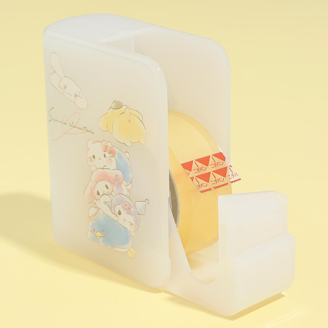 Sanrio Characters Pile-Up Tape With Dispenser
