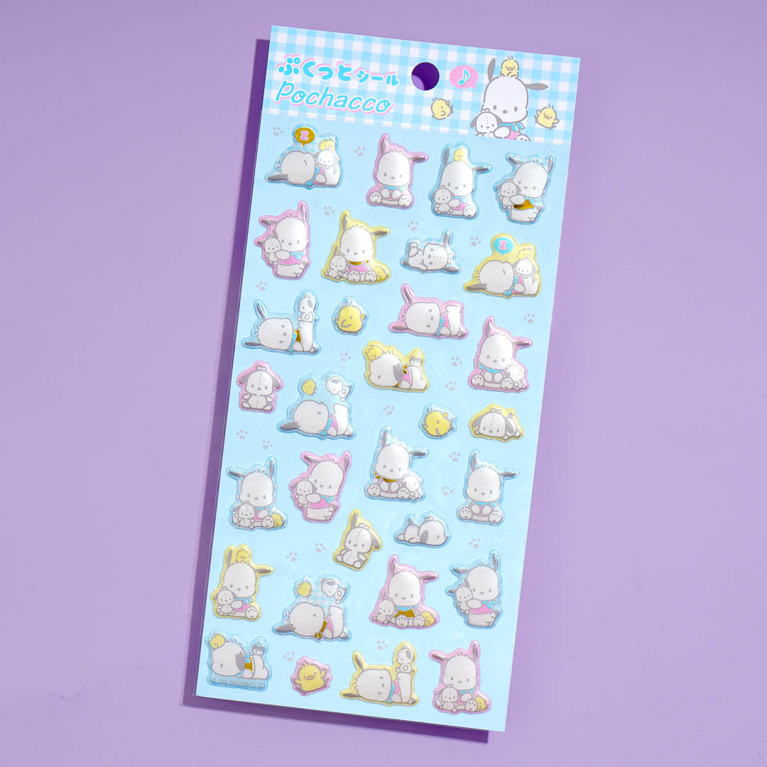Pochacco Playtime Puffy Stickers