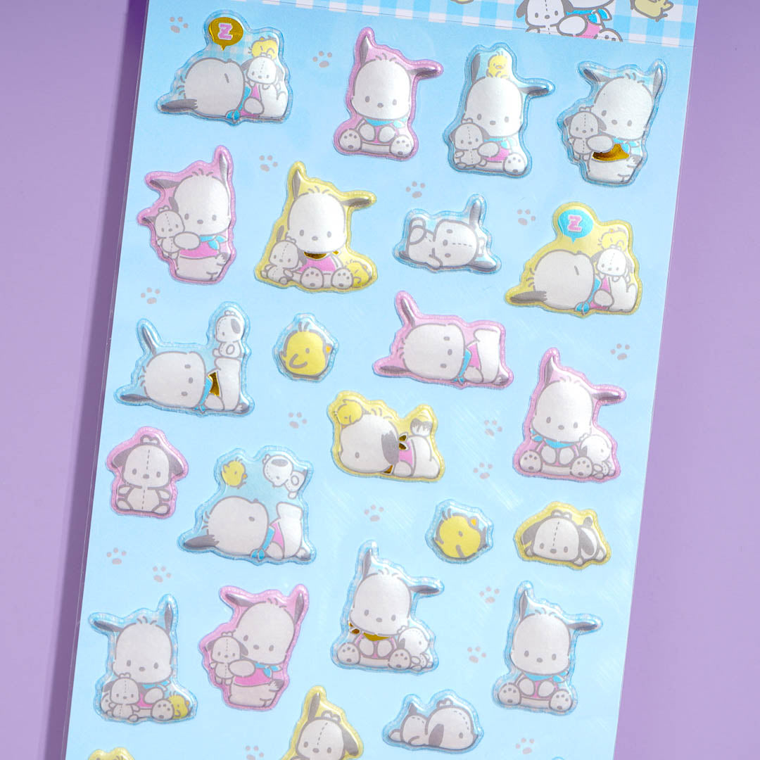 Pochacco Playtime Puffy Stickers