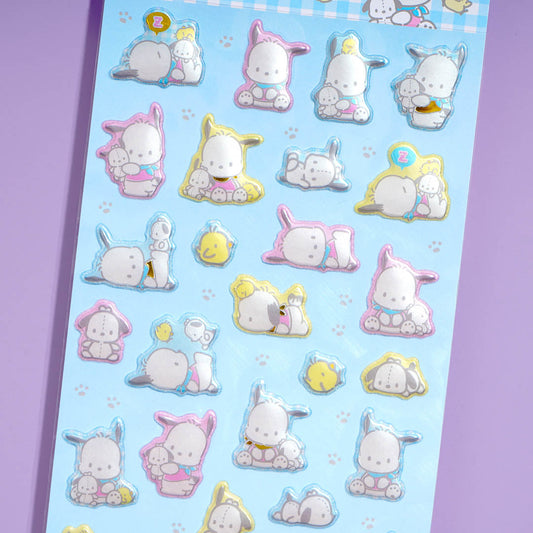 Pochacco Playtime Puffy Stickers