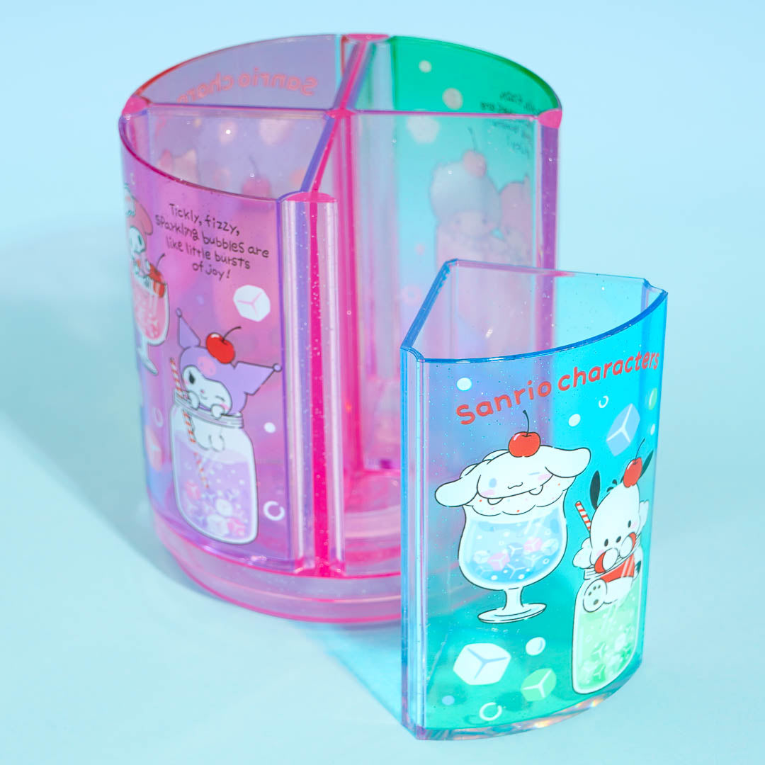 Sanrio Characters Fruit Soda Rotating Pen Stand