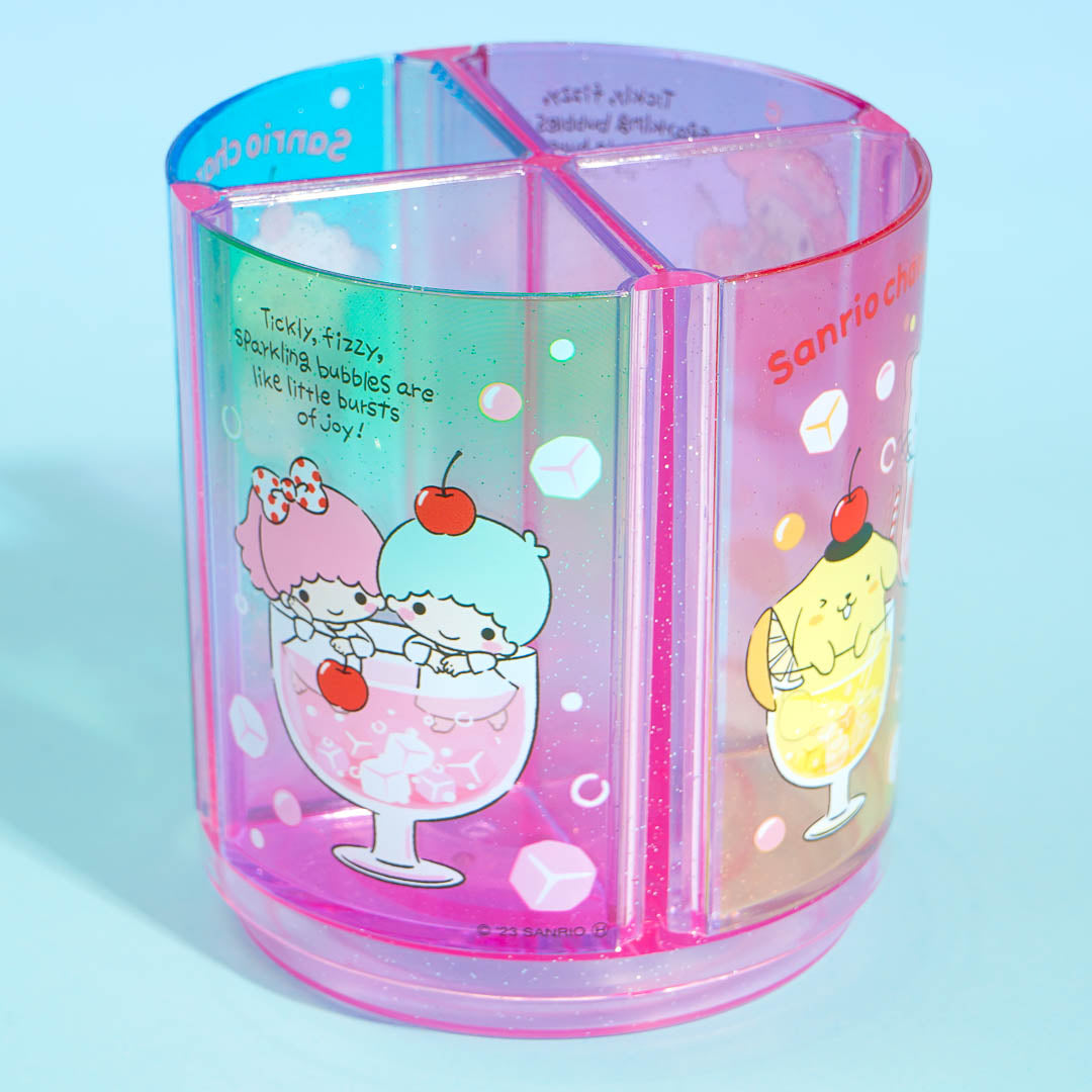 Sanrio Characters Fruit Soda Rotating Pen Stand