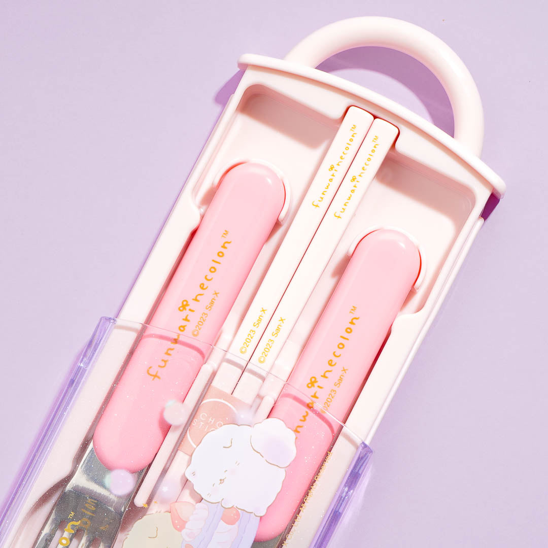 Funwari Necolon Strawberry Cream Utensil Set