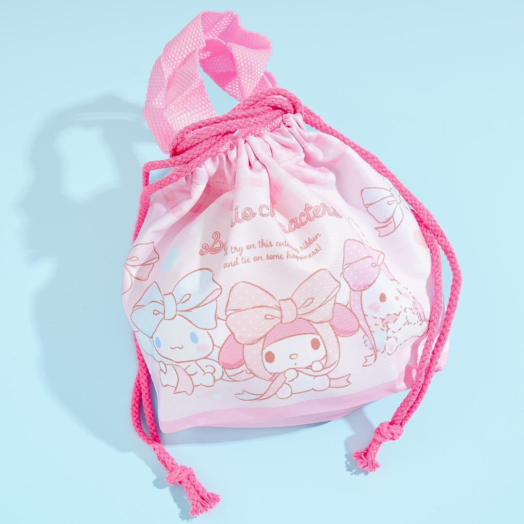 Sanrio Characters Ribbons Drawstring Handbag