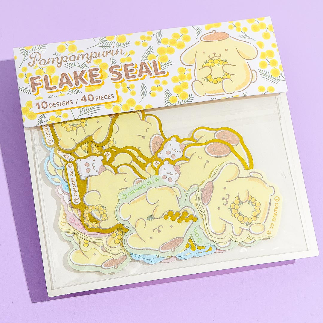 Pompompurin Mimosa Sticker Flakes
