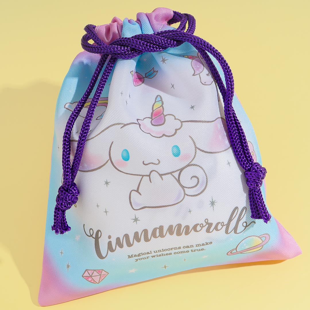 Cinnamoroll Unicorn Drawstring Bag Set