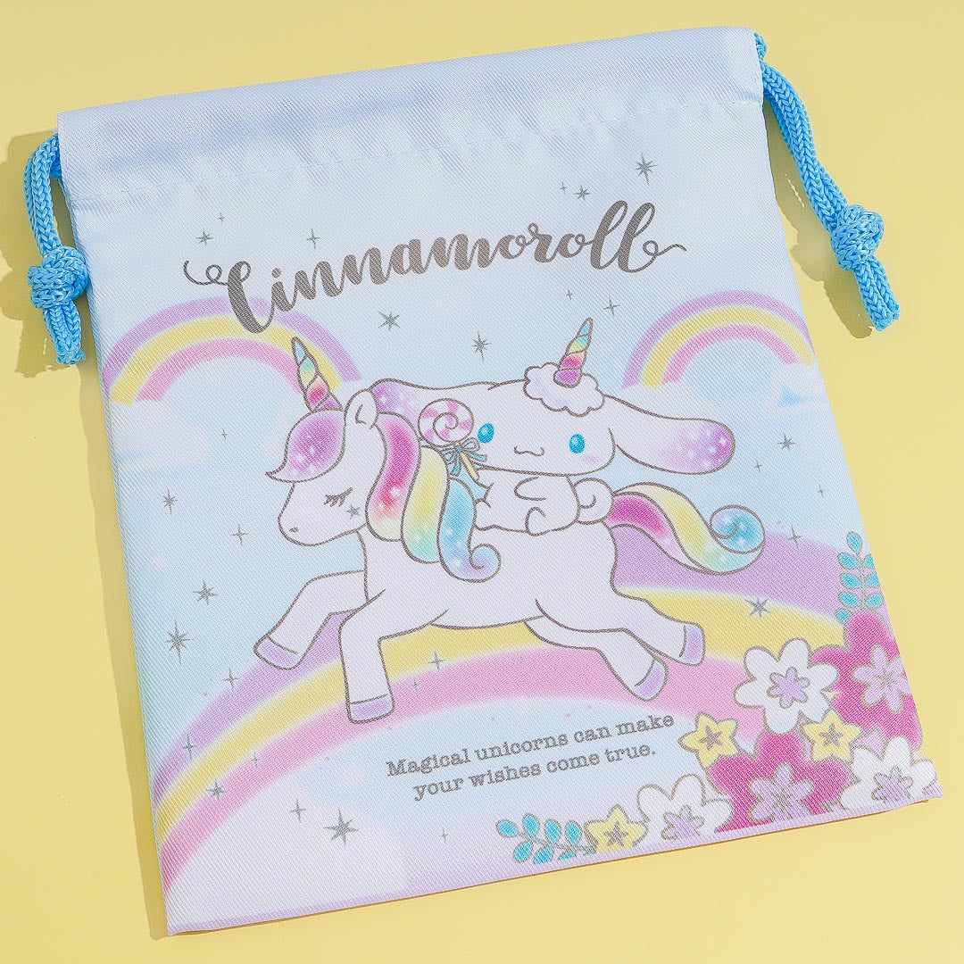 Cinnamoroll Unicorn Drawstring Bag Set