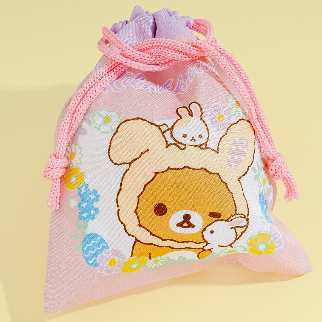 Rilakkuma Easter Bunny Drawstring Bag Set