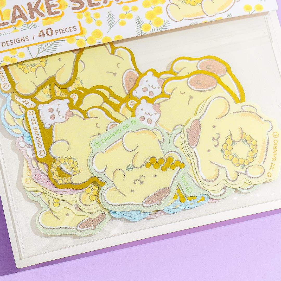 Pompompurin Mimosa Sticker Flakes